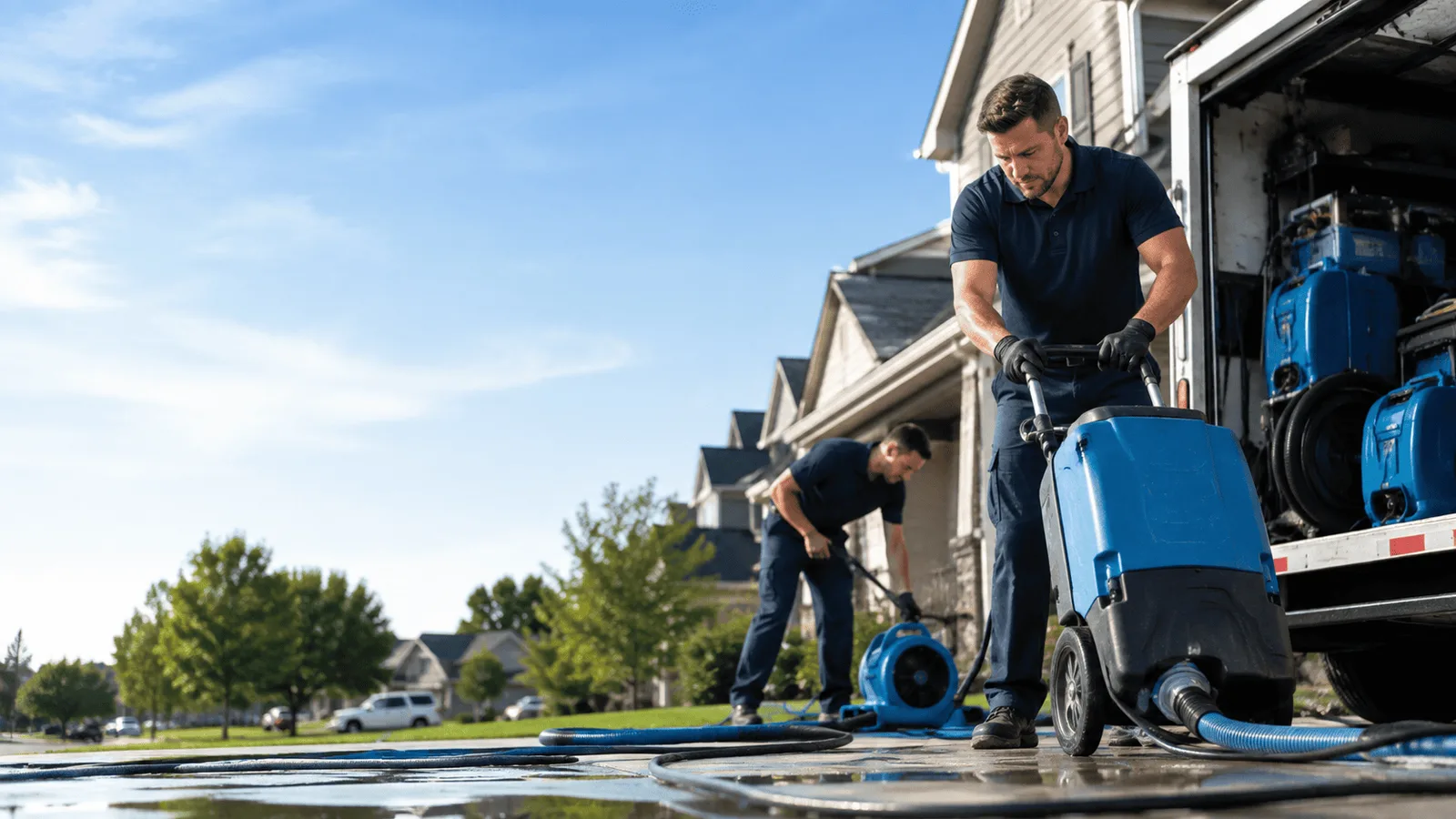 Dehumidification being performed in Kew Gardens, NY